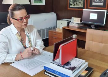 Elena Amaya, en el despacho de Alcaldía / FOTO: Ayto.