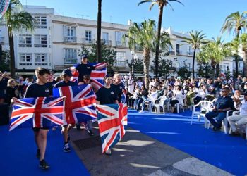 Delegación británica en el desfile de banderas / FOTO: Eulogio García