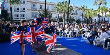 Delegación británica en el desfile de banderas / FOTO: Eulogio García