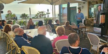 El candidato naranja en un reciente acto de precampaña / FOTO: Cs