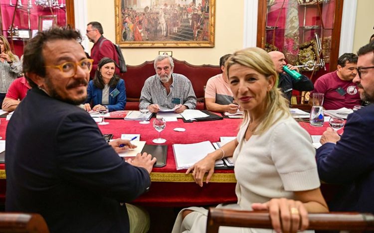 El alcalde y la ministra juntos en la reunión de trabajo / FOTO: Eulogio García