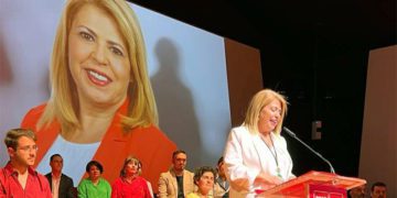 En la presentación formal de la candidatura de Sánchez / FOTO: PSOE