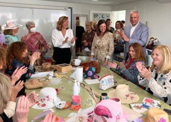 Alegría, durante la visita / FOTO: Subdelegación