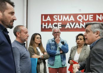 Un momento del encuentro en la Casa del Pueblo / FOTO: PSOE