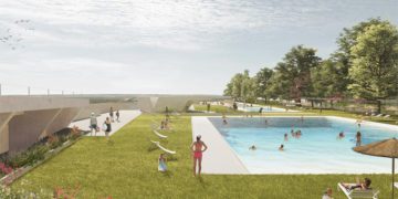 Recreación virtual de la piscina del mañana