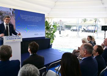 Un momento de la intervención del representante de Endesa / FOTO: Eulogio García