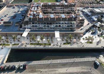 Desde las alturas, recreación de una nueva zona hostelera