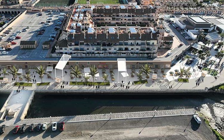 Desde las alturas, recreación de una nueva zona hostelera