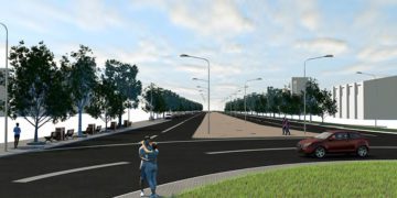 Recreación virtual de la avenida proyectada
