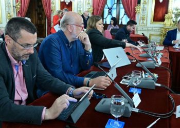 Juan Franco en un pasado pleno de la Diputación / FOTO: Eulogio García