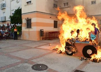 Una de las quemas de la pasada edición / FOTO: Eulogio García