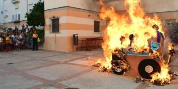 Una de las quemas de la pasada edición / FOTO: Eulogio García
