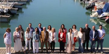 Posado de la candidatura de Cs en Puerto Sherry / FOTO: Cs