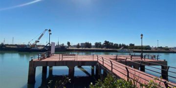 La pasarela se ubicará a la altura del muelle del vapor / FOTO: Ayto.