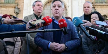 El alcaldable socialista en una pasada comparecencia / FOTO: Eulogio García