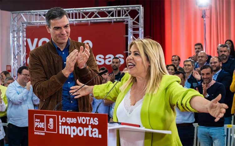 Un momento del mitin con la alcaldable de Jerez eufórica / FOTO: PSOE