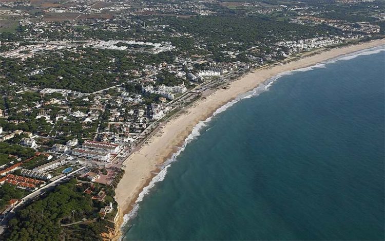 La Barrosa, a vista de pájaro / FOTO: Ayto.