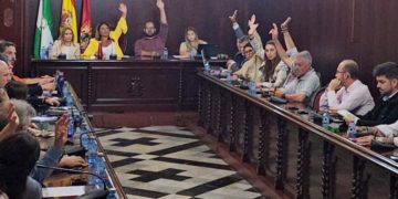 Votando en el último pleno del mandato / FOTO: PSOE
