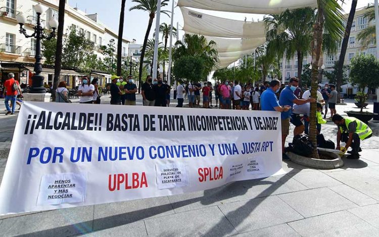 Una de las protestas de los sindicatos policiales durante el mandato / FOTO: Eulogio García