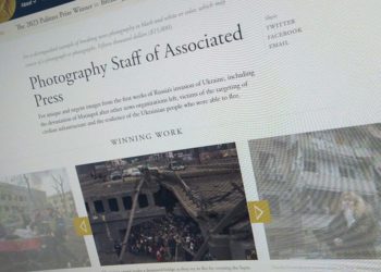 Detalle de la web de los premios Pulitzer