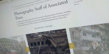 Detalle de la web de los premios Pulitzer