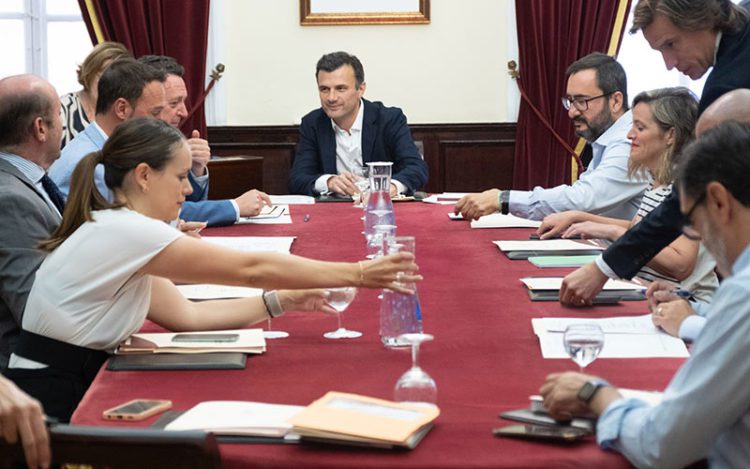 Bruno García presidiendo su primera Junta de Gobierno Local / FOTO: Ayto.