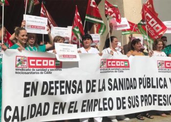 Una de las tres concentraciones de la semana / FOTO: CCOO