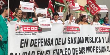 Una de las tres concentraciones de la semana / FOTO: CCOO