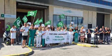 Un momento de la concentración promovida por CSIF / FOTO: CSIF