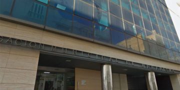 Detalle de la fachada de la delegación de Urbanismo