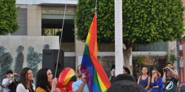 La arcoíris volverá a ondear en la plaza de la Iglesia / FOTO: Ayto.