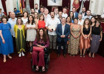 Último posado de la Corporación saliente / FOTO: Eulogio García