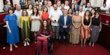 Último posado de la Corporación saliente / FOTO: Eulogio García