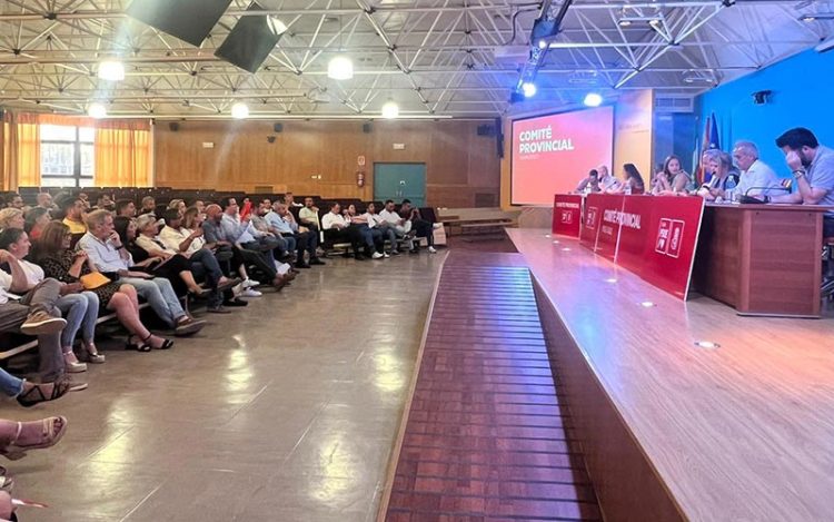 Un momento del Comité provincial en Filosofía y Letras / FOTO: PSOE