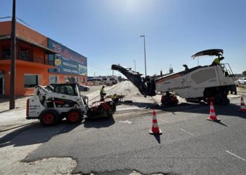 Últimos trabajos de asfaltado en marcha / FOTO: Tres Caminos