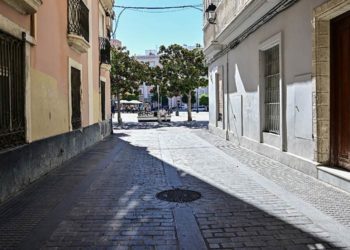 La calle Veedor ya sin bolardos / FOTO: Eulogio García