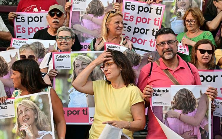 En el inicio de campaña de Sumar / FOTO: Eulogio García