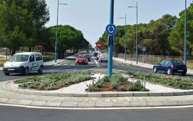 Detalle de la reurbanizada carretera del Molino Viejo / FOTO: Ayto.