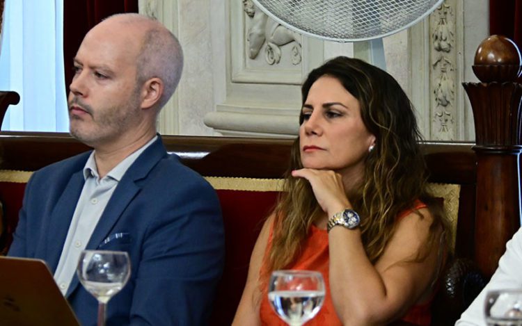 La concejala Tey en el último pleno / FOTO: Eulogio García