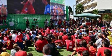 Siguiendo la final del Mundial femenino desde Cádiz / FOTO: Eulogio García
