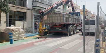 Obras en marcha en la avenida María Auxiliadora / FOTO: Ayto.