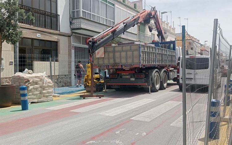 Obras en marcha en la avenida María Auxiliadora / FOTO: Ayto.