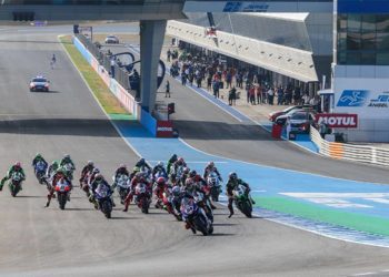 Salida de carrera de la prueba WorldSBK disputada en 2021 / FOTO: Circuito de Jerez
