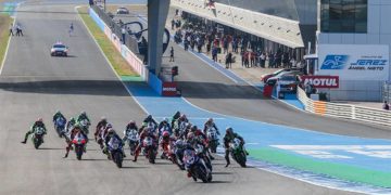 Salida de carrera de la prueba WorldSBK disputada en 2021 / FOTO: Circuito de Jerez