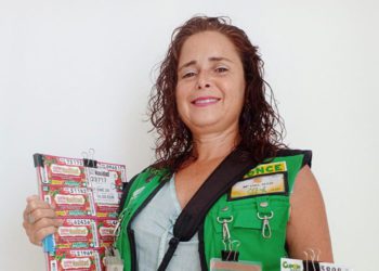 María del Mar Tortí trabaja en Chiclana desde hace dos meses / FOTO: ONCE