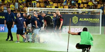 Empleados y voluntarios del club durante el último Trofeo / FOTO: Eulogio García