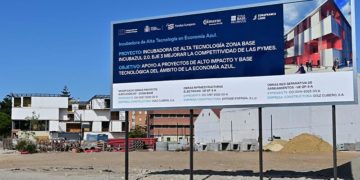 Avanzan los trabajos alrededor de la futura sede de Incubazul / FOTO: Eulogio García