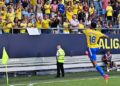 El gaditano Chris Ramos eufórico con su gol / FOTO: Eulogio García