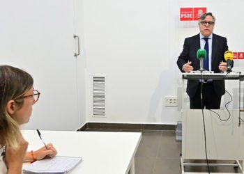 Torres en rueda de prensa en la Casa del Pueblo / FOTO: Eulogio García