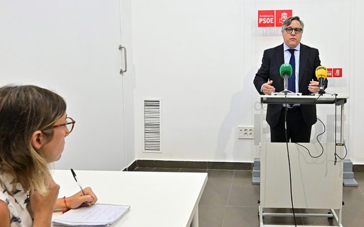 Torres en rueda de prensa en la Casa del Pueblo / FOTO: Eulogio García